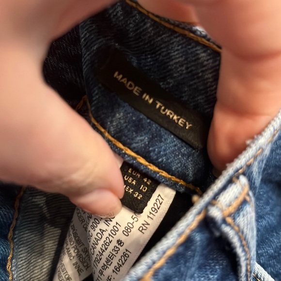 Brand New (WOT) Massimo Dutti Wide Leg Blue Jeans - Picture 4 of 4